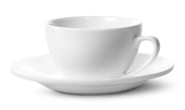 Порожня чашка кави на блюдці — стокове фото