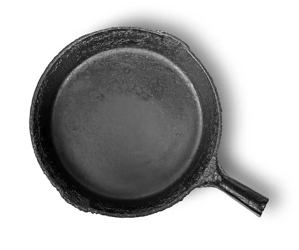 Empty old cast iron frying pan — Stock Photo, Image