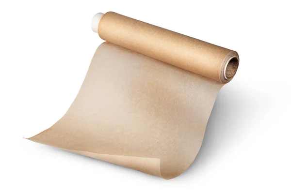 Rollo desenrollado de papel pergamino para hornear — Foto de Stock