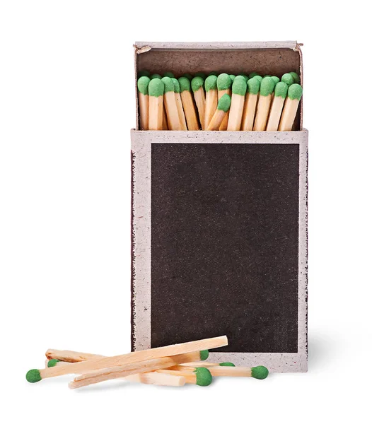 Open box of matches and several beside — Stock Photo, Image