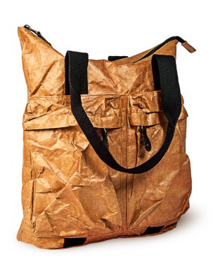 Stylish elegant paper ladies handbag rotated clipart