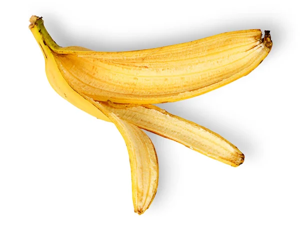 Banana skin deployed horizontally — Stock Photo, Image