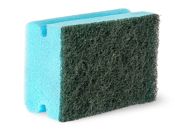 Sponge for washing dishes with felt on the side — Stock Photo, Image