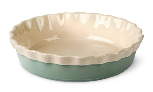 Turquoise and beige ceramic bowl — Stock Photo, Image