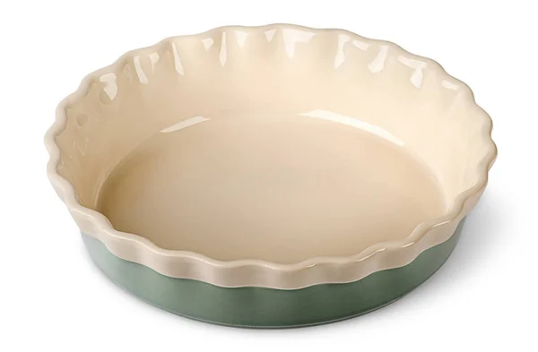 绿松石和米色的陶瓷碗顶视图 — 图库照片