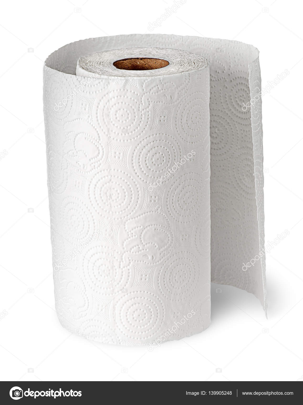 Toallas de cocina de papel fuertemente desenrolladas — Foto de stock