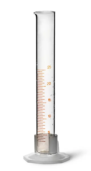 Cilindro de medição químico vazio — Fotografia de Stock