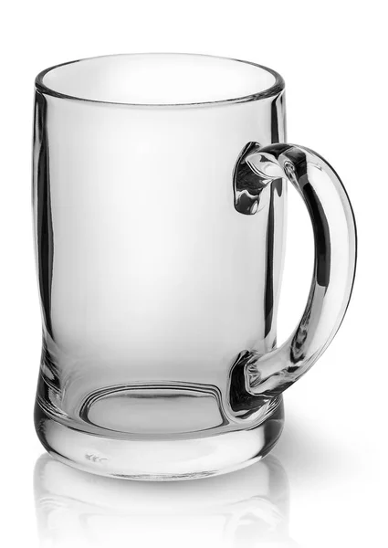 ビール トップ ビューが回転のマグカップ — ストック写真