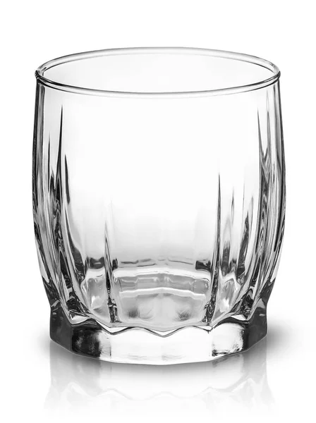 Bicchiere vuoto per scotch whisky vista dall'alto — Foto Stock
