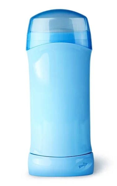 Niebieski dezodorant pojemnik z pokrywą — Zdjęcie stockowe
