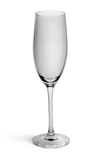 Vista superior de cristal de champán vacío —  Fotos de Stock
