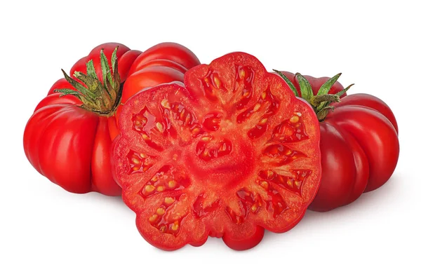 Całość i część pomidorów scheda — Zdjęcie stockowe
