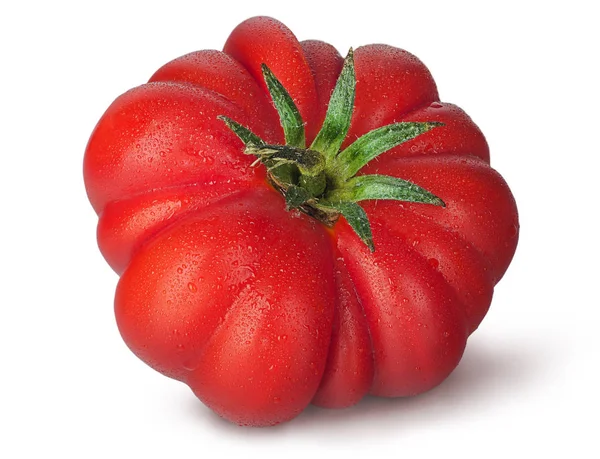 Tomato with droplets of dew — Stock Photo, Image