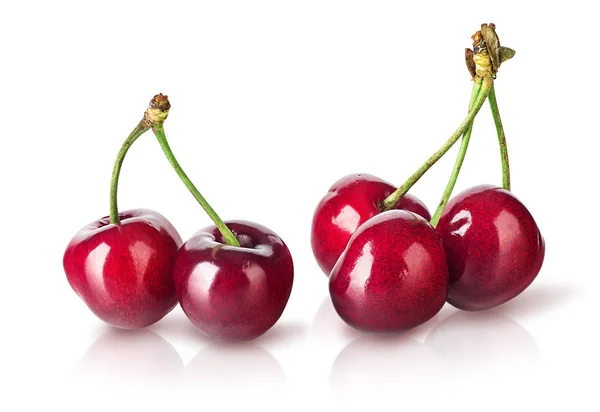 Several perfect sweet cherries — Stock Photo, Image