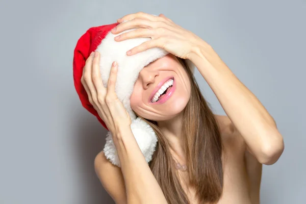 Beautiful and sexy santa woman — Stock Photo, Image