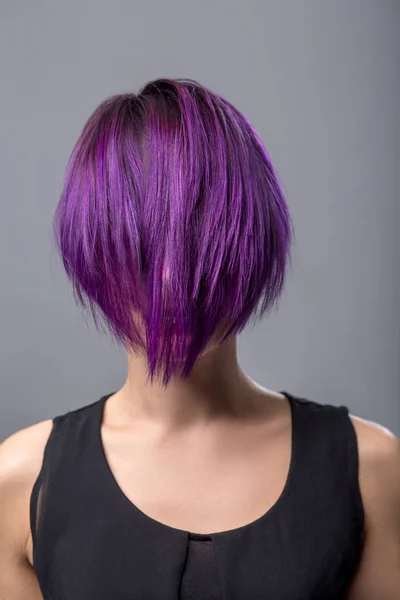 Purple short hairstyle