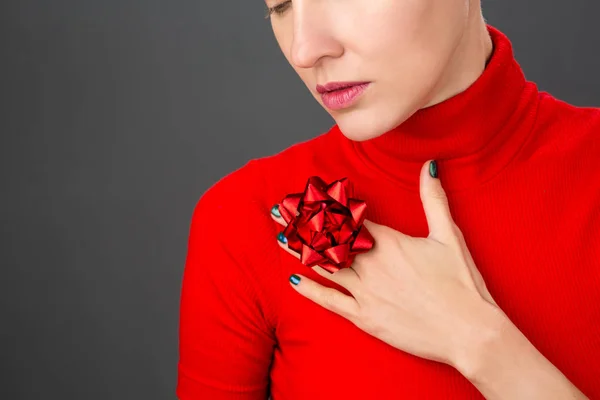 Beautiful woman with green nails fashion shot