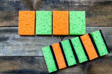 Mutfak temizleme seti sünger arka planı