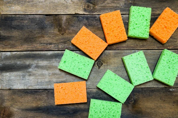 Mutfak temizleme seti sünger arka planı