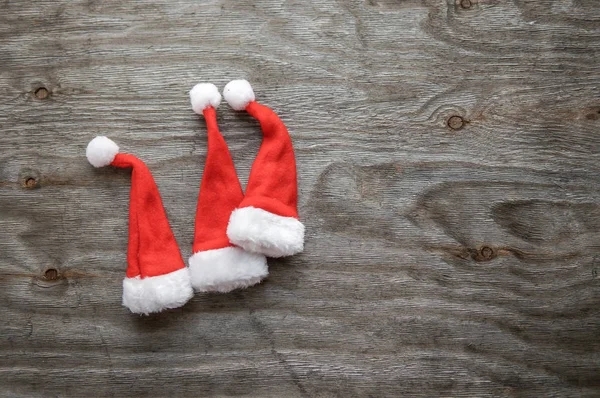 Sombreros de Navidad Santa Claus — Foto de Stock