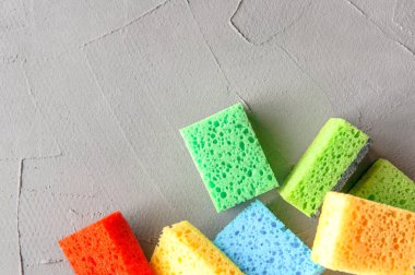 Mutfak temizleme seti sünger arka planı