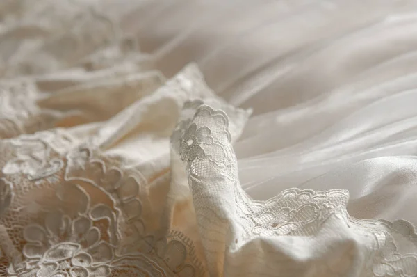 Dentelle Tendre Fond Sans Couture Avec Motif Floral — Photo