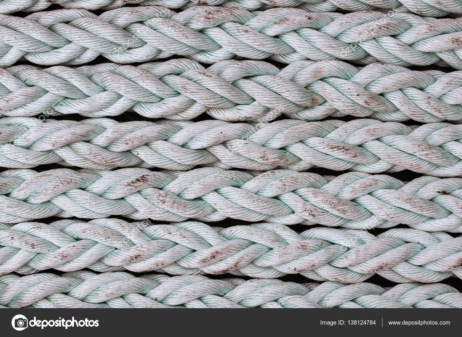 Nylon ropes laid in a row — Stock Photo © bosun5555 138124784