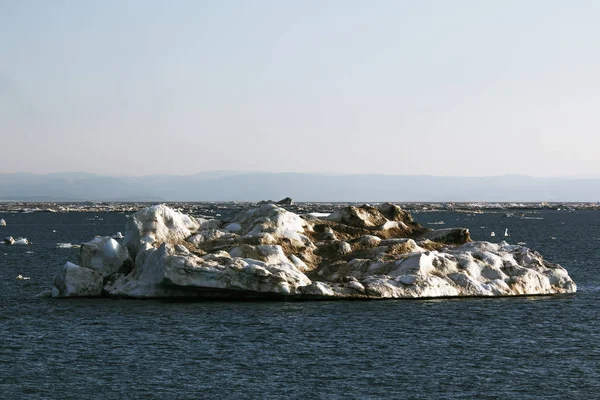 Πακέτο πάγοι της Αρκτικής λιώνουν — Φωτογραφία Αρχείου