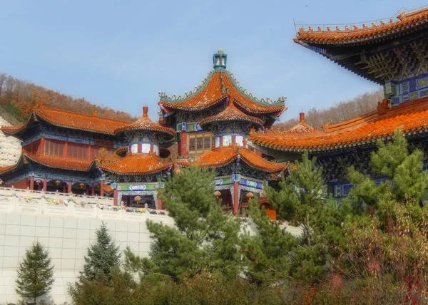 Templo Jing Convento Ciudad China Dunhua —  Fotos de Stock
