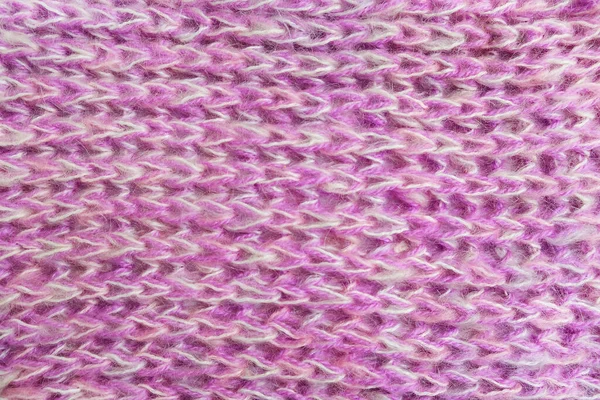Крупним планом рожева в'язана вовняна текстура . — стокове фото