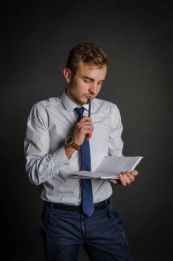 Genç başarılı iş adamı