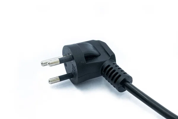 Den Jordade Elektriska Kabelsladden Redo Att Plugga Eller Koppla Från — Stockfoto