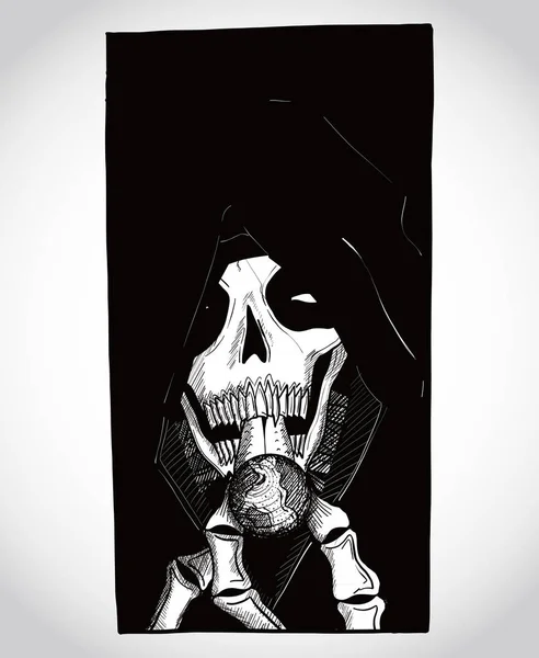 Ilustração do esqueleto . —  Vetores de Stock