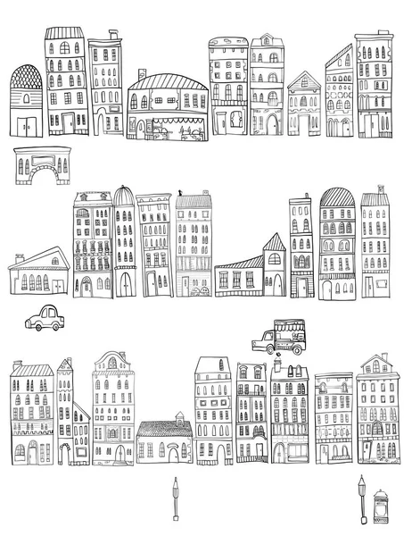 Illustrazione del paesaggio urbano . — Vettoriale Stock