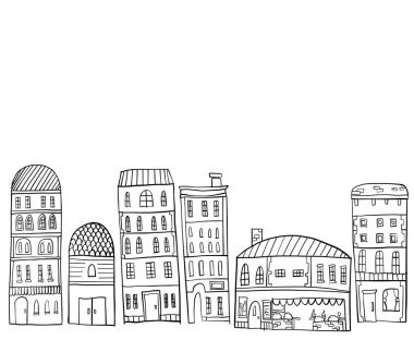 cityscape çizimi.