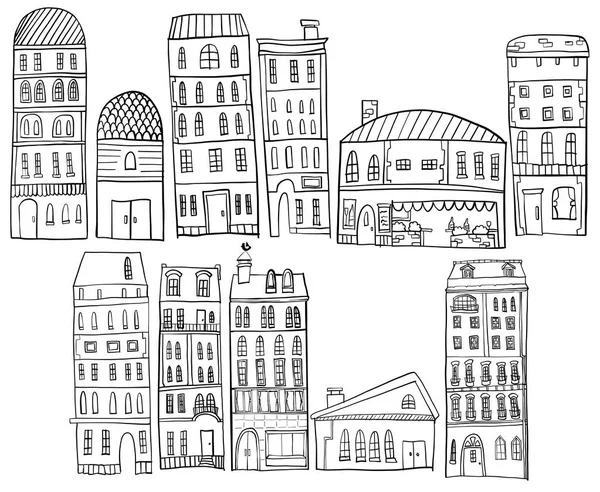 Illustration av stadsbilden. — Stock vektor