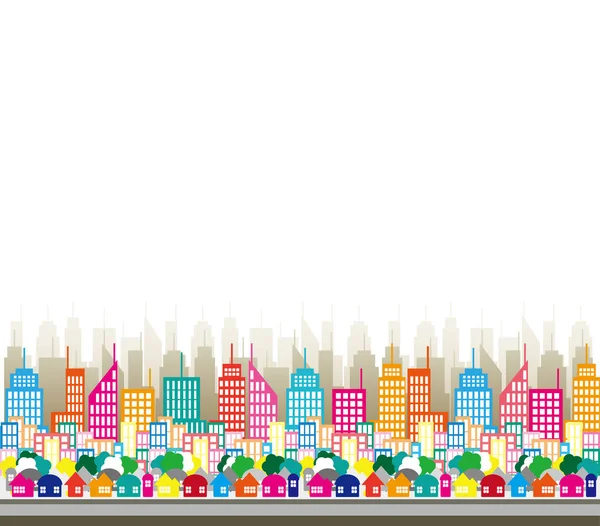 Illustration of the cityscape. — Stock Vector