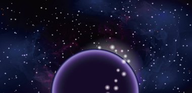 Evrenin illüstrasyon.