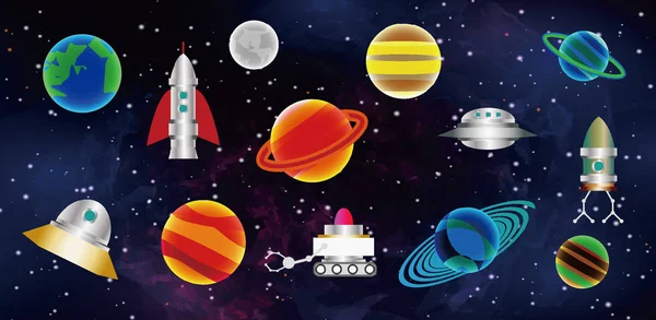 Evrenin illüstrasyon. 