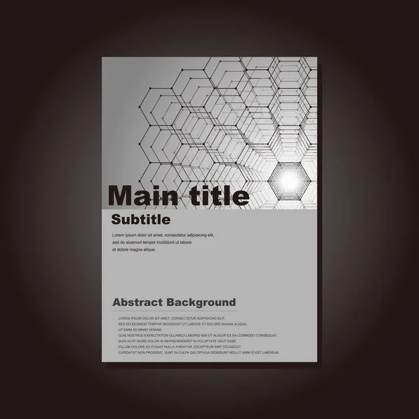 Bir şablon için vektör el ilanları.