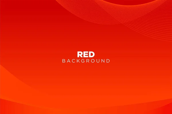 Abstract Red Background Template Vector Red Background Beautiful Wave Gradient — Stock Vector