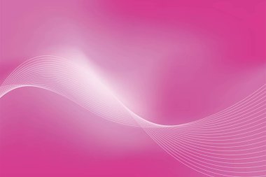 Yumuşak Pembe Arkaplan Şablon Vektörü, Yumuşak Dalgalı ve Gradyan Tasarımlı Magenta Arkaplanı