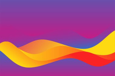 Soyut Renkli Arkaplan Şablonu Vektörü, Sıvı Dalga Tasarımı ile Renkli Arkaplan