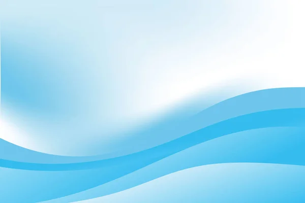 Abstract Blue Wave Background Template Vector Blue Background Soft Wave — стоковий вектор