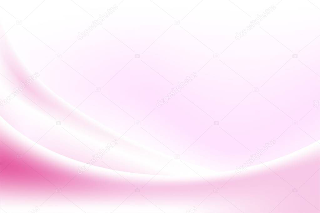 Simple Soft Pink Wave Background Template Vector, Magenta Background with Smooth Wave Design