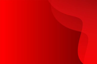 Soyut Kırmızı Dalga Arkaplan Şablon Vektörü