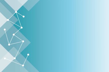 Basit Soyut Mavi ve Beyaz Bilimler Arkaplan Tasarım Şablonu