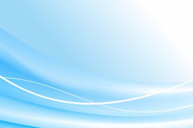 Soyut Mavi Dalga Arkaplan Tasarım Şablonu Vektörü