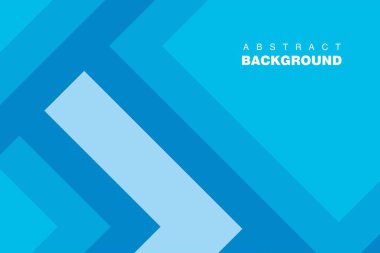 Soyut Geometrik Mavi Arkaplan Tasarım Şablonu Vektörü