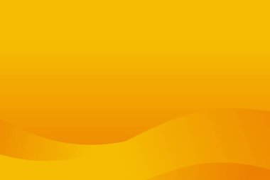 Basit Soyut Sarı Turuncu Dalga Arkaplan Tasarım Şablonu Vektörü